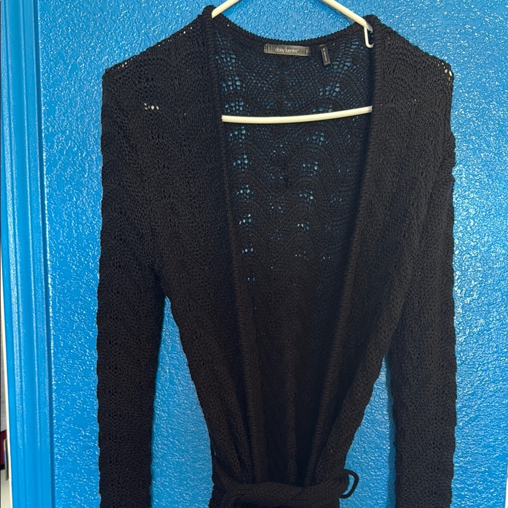 Daisy Fuentes Charcoal Knit Top